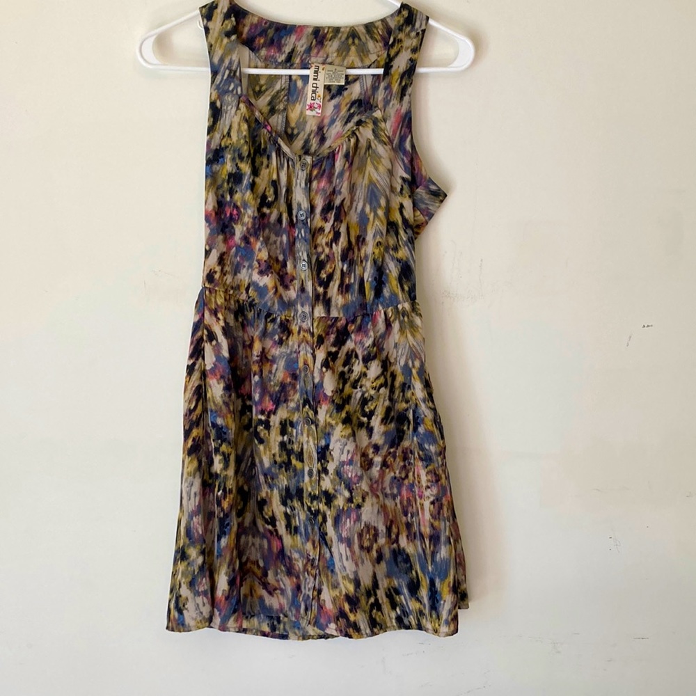 Printed lightweight dress with pockets